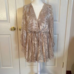 Beige Aakaa mini dress